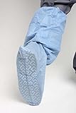 MediChoice Shoe Covers, Disposable, Anti-Skid Treads, Boot, Full Coverage, Impervious, Knee High, Spunbond Meltblown, XL, Blue (Box of 50)