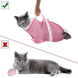 JULMELON Cat Washing Bag 10 PCS Set, Adjustable Cat