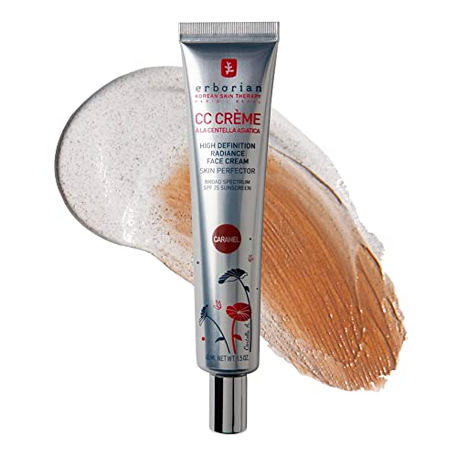 Photo 1 of Erborian Color Correcting CC Cream with Centella Asiatica, Caramel - Light Multi-Purpose Facial Concealer with Illuminating Finish Soothes & Hydrates Skin - SPF Korean Skincare Skin Perfector - 1.5 Oz