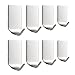 Labkiss 3M Self Adhesive Hooks, SUS304 Stainless Steel Key Robe Towel Hooks, Super Power Heavy Duty Wall Mount Coat Hook Rack, No Drill No Screw, Waterproof, for Kitchen Bathroom Toilet, 8 Pieces