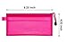JM-capricorns 24pcs 9 x 4-1/2 inches Waterproof Plastic Double Layer Zipper File Bags Invoice pouches Bill Bag Pencil Pouch Pen Bag (24pcs Random Color)