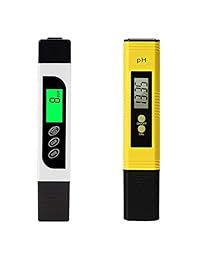 dytesa Medidor de TDS Digital y medidor de pH, comprobador de calidad del agua con calibración automática botón, TDS PH EC Temperatura 4 en 1 juego, ideal para agua potable para el hogar, hidropónico, acuarios, etc.