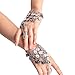 Sealike Beautiful Belly Dance Gold Triangle Bracelet Gypsy Jewelry Coin Bracelet Hand Decoration Wrist Bangle Ring with a Stylus (Silver)