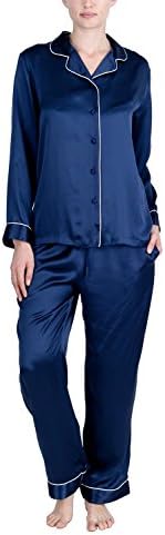 OSCAR ROSSA Women's Luxury Silk Sleepwear 100% Silk Pajamas Set