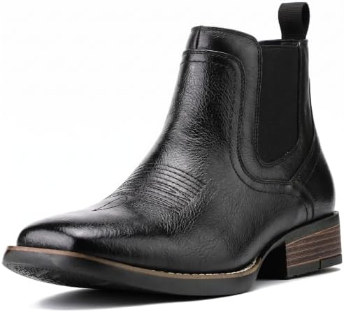 Amazon.com | AZAR MAN Mens Western Chelsea Cowboy Ankle  display picture 1