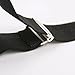 ESUPPORT Kids Y-Style Adjustable Elastic Sturdy Metal Clips PU Leather suspender Black