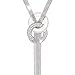 Kikole Women Rhinestone Metal Pendant Chain Statement Jewelry Long Tassel Sweater Bib Necklace Chains
