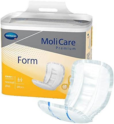 MoliCare Unisex Premium Form Incontinence Pads Normal Plus (1417ml) 28 Pack, White, 28 Count (Pack of 1) - Image 3