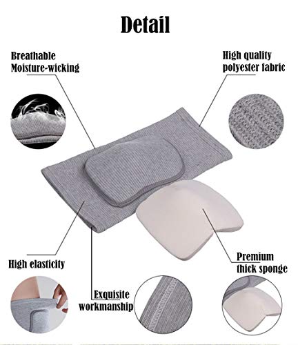 MINILUJIA Children Kids Knee Brace Tight Non-Falling Sponge Sleeves Breathable Flexible Elastic Support Protector Cover 2PCS/Pair (xs, Black)