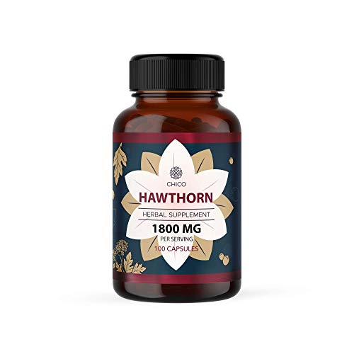 CHICO Hawthorn Capsules Organic Crataegus Berry Dietary Supplement to