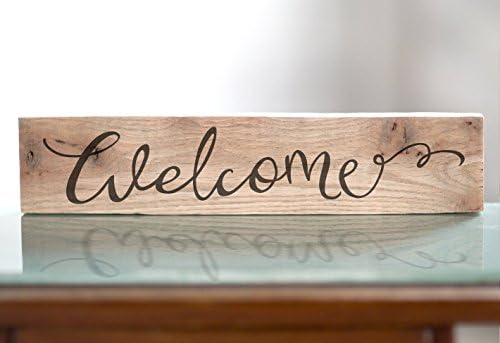 Welcome Home Decor Sign | Reclaimed Wood Welcome Sign Decor | Front Door Entry Sign | Girls Room | Gift for Her | Rustic Home Decor | Boho Chic Decor
