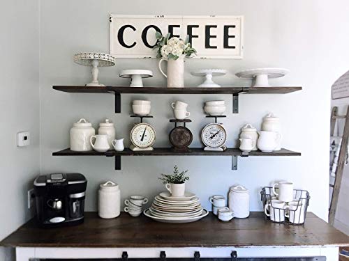 2 Pack - 5.5"L x 4"H Lip Shelf Bracket, Iron Shelf Brackets, Metal Shelf Bracket, Industrial Shelf Bracket, Modern Shelf Bracket, Shelving