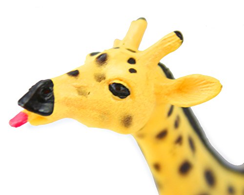 Safari Jungle Zoo Plastic Animals and Big Bucket 5” to 9” Figures 12 Large Wild Animal Toys Great For Kids and Toddlers Playing On The Beach Or In The Living Room from Well Pack Box - Thumbnail 3