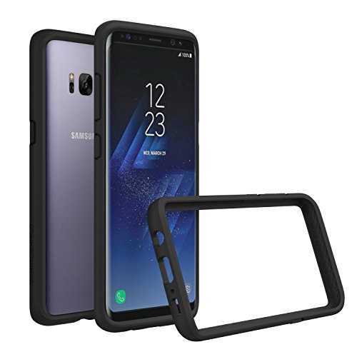 Samsung Galaxy S8 Case [Updated Version], RhinoShield [CrashGuard] Heavy Duty 11ft Drop Protection [High Durability] Thin Lightweight Protective Bumper - Perfect w/ Skin & Wireless Charger - Black