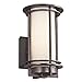 Kichler Lighting 49344AZ Pacific Edge 1-Light Exterior Wall Mount, Architectural Bronze Finish with Satin Etched Cased Opal Glass