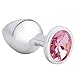 Akstore Medium Fetish Anal Plug Butt Personal Sex Massager(Pink)