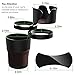 Xultrashine Car Cup Holder, 5 in 1 Multi-Functional Holds Mugs Organizer,Adjustable Car Cup Holder with Drink Phone Holder and Little Stuff Storage Cup, Black.