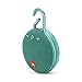 JBL JBLCLIP3TEAL Clip 3 Portable Waterproof Wireless Bluetooth Speaker - Teal, 6.5 X 4.3 X 2