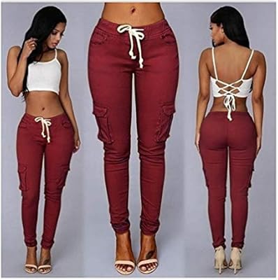 burgundy jeans womens uk