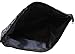 Makeup Cosmetic Bag Small Case Travel Purse Pouch Black Elephant Print Canvas Unique Handmade (Black)