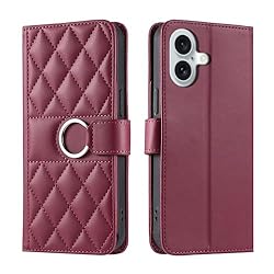 Lucyliy Compatible with Apple iPhone 16 Case Flip