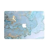 MacBook Air 13 inch Hard Case for Model A1369 / A1466, AQYLQ Matte Plastic Rubber Coated Protective Hard Shell Cover, DL-41 Blue marble