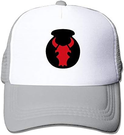 34th RedBull Infantry Division SSI Unisex Adjustable Sports Snapback Mesh Hat