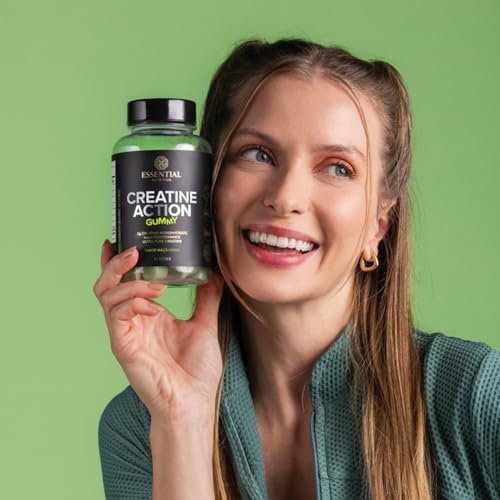 Creatina Creatine Action Gummy sabor Maçã Verde - Essential Nutrition