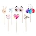 Windy City Novelties Emoji-Icon Smiley Face Photo Booth Prop Party Kit - 20 Pack