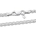 Amberta 925 Sterling Silver 2.2 mm Bismark Chain Bracelet Length 8