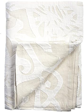 Butterfly Blanket - White Applique - 2 Layer 100% Organic Cotton (Twin (60"x90"))