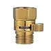 Brass Shut Off Valve Shower Flow Control Valve G 1/2 for Hand Shower, Shower Head, and Bidet Sprayer