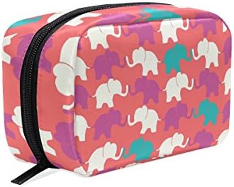 LORVIES Indian Elephants Goiaba Cosmetic Pouch Clutch Makeup Bag Travel Organizer Case Toiletry Pouch for Women