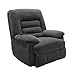 Serta Big & Tall Memory Foam Massage Recliner, Grey