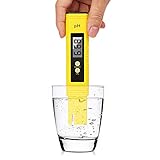 ISAIBELL Digital PH Meter Tester, 0.01 High Accuracy Quality 0-14 Measurement Range for Household Drinking, Pool and Aquarium Water PH Tester Design with ATC