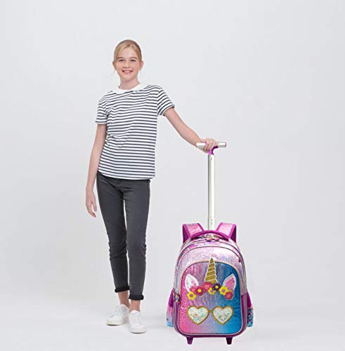 unicorn backpack on wheels