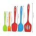 Silicone Spatula Set, 600ºF Heat-Resistant Slotted Spatulas, Flexible, Non-stick Rubber Spatula Baking Spatula Spoon Scraper (5, Multi)