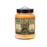Goose Creek 26-Ounce Orange Vanilla Jar Candle with Kindred Spirits Folk Art