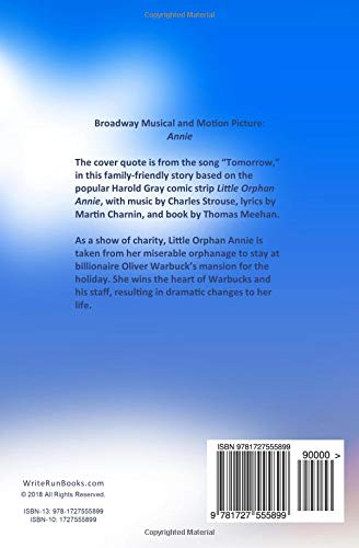 The Sun Ll Come Out Tomorrow Blank Journal And Musical Theater Quote Ann Orff Run Write Amazon Com Books