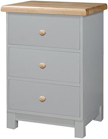 Dream Warehouse Tatton Wooden Bedside Table Wood Grey 40x50x74 Cm Amazon Co Uk Kitchen Home