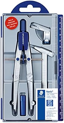 Noris 550 Set compasso metallo – mine & prolunga, Ø 395 mm