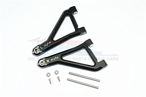 GPM Traxxas Unlimited Desert Racer 4X4 (#85076-4) Upgrade Parts Aluminum Front Upper Suspension Arm - 8Pc Set Black
