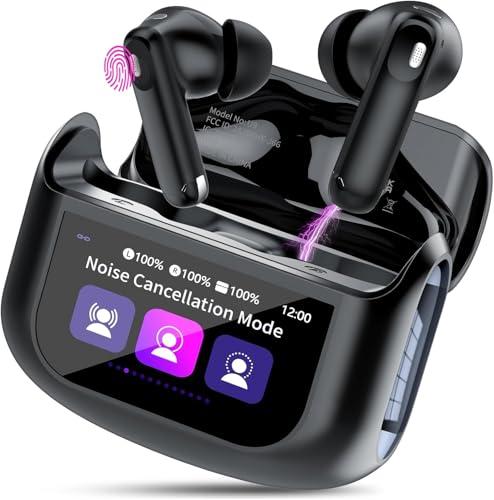 Touchscreen Bluetooth Kopfhörer ANC+ENC Noise Cancelling Mic Matt-Schwarz