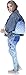 Ababalaya 3D Print Drawstring Backpack Rucksack Shoulder Bags Gym Bag, Blue Mandala