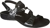 Vionic with Orthaheel Technology Womens Paros Backstrap Black Patent Sandal - 9 M