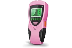 Kqcibz 5-In-1 Wall Multi Function Scanner Edge Center Finding Digital Stud Finder Sensor, Pink