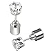 SODIAL Fashion Unisex Led Flashing Earrings Ear Studs Xmas & Valentines's Gift - blue