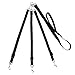 3 Way Dog Leash, Nylon Adjustable Coupler No Tangle Detachable 3 in 1 Multiple Dog Pet Cat Puppy Leashes with Soft Padded Handle, for 1/2 / 3 Medium & Large Dogs Pet (Black)