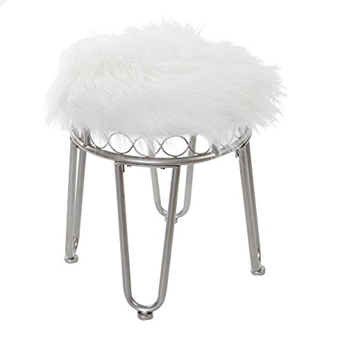 Silverwood Hannah Vanity Stool with Hairpin Legs - Thumbnail 6