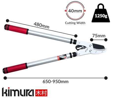 Kimura® Pro Heavy Duty Garden Loppers - 25-37", Premium Anvil Lopper with photo 11